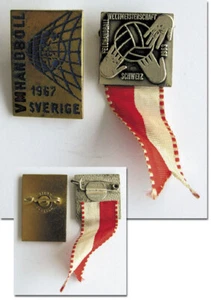 Handball Weltmeisterschaft 1965 Schweiz 1967 Schweden Pin Abzeichen badge - Bild 1 von 1