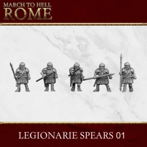 Ancien battle Figurines Légion Romaine Légionnaires lances - Imagen 1 de 2