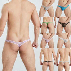 Mini bikini uomo sexy maglia vedere attraverso garza perizoma perizoma intimo vita bassa - Foto 1 di 54