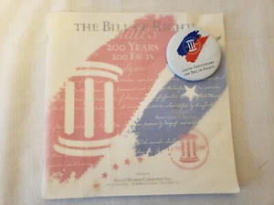 Bill of Rights 200th Anniversary Book w/Pin Philip Morris - Picture 1 of 5