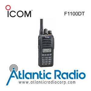 Icom F1100DT Two Way Radio - VHF 5 Watt Portable - Display & Keypad - IP68 - Picture 1 of 2