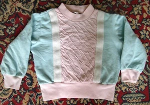Kinder Mädchen Pullover lg.Arm Gr.86 -92 rose,hellblau Baumwolle - Bild 1 von 2