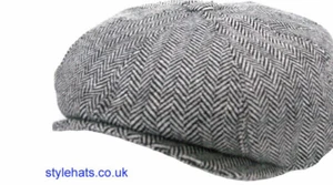 SALE Herringbone Style Hat News Boy Baker Boy Cap - Picture 1 of 8