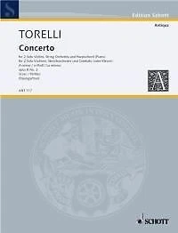Concert 02 Op.8 Giuseppe Torelli 2 Violins, String Orchestra and Piano Book [Sof - Image 1 of 3