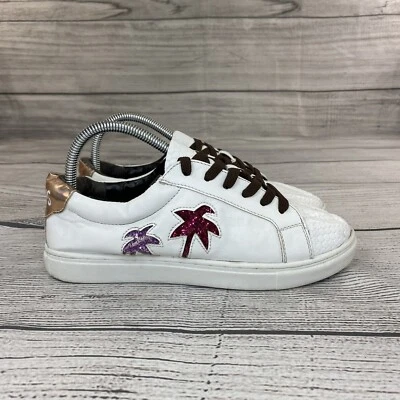 Sam Edelman Tropical Low Top Sneakers Women Size 7.5 Casual Glitter Shoes - Image 1 of 4