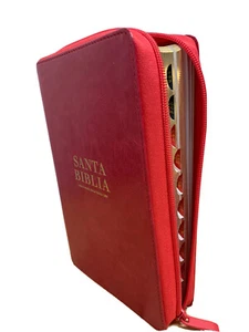Biblia para mujer letra GRANDE tamaño manual reina1960 rosa Indice 12 puntos - Bild 1 von 9