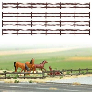 NUEVA EN CAJA OO / HO BUSCH 6008 CERCA DE PAÍS - 130 cm DE VALLA DE CAMPO DE MADERA - Imagen 1 de 2