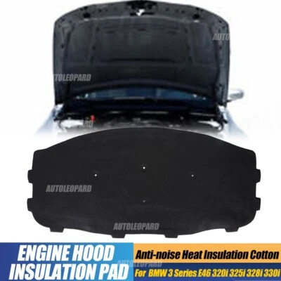 Hood Engine Insulation Pad For BMW 3 Series E46 320i 325i 328i 330i 51488193941 - Image 1 of 4