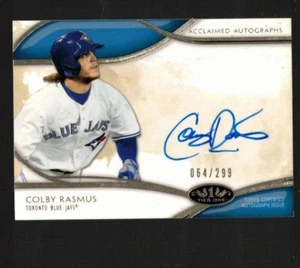 COLBY RASMUS 2014 Topps Tier One Certified Autograph (064/299)-Toronto Blue Jays - Picture 1 of 2