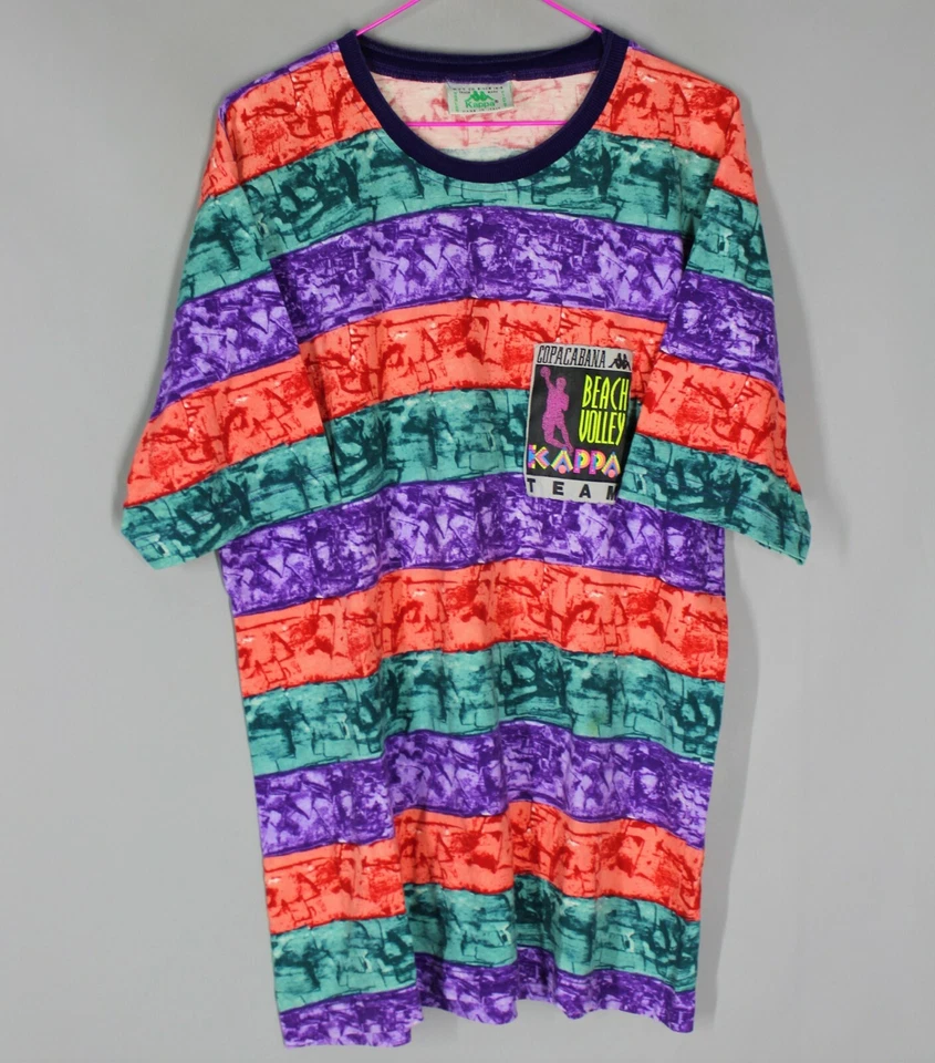 RARE VINTAGE COPACABANA BEACH VOLLEY KAPPA TEAM SHIRT 1980S SIZE XL JERSEY - Image 1 of 4