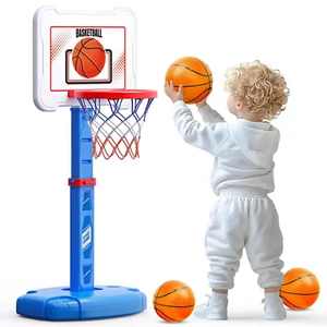 Toddler Basketball Hoop Indoor for Kids, Height Adjustable Poolside Basketbal... - Picture 1 of 7