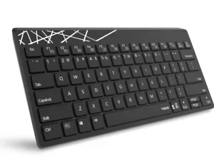 Wireless Keyboard Black 2.4G USB Ultra-Slim Keyboard for PC/Laptops - NEW - Picture 1 of 8