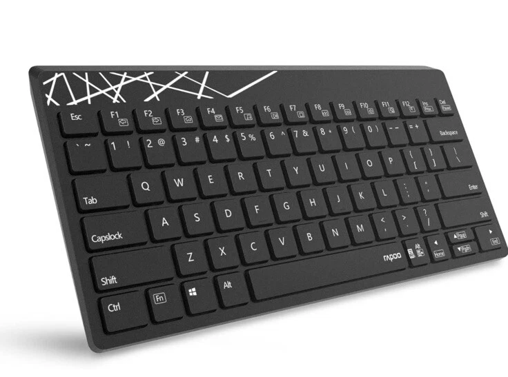 Wireless Keyboard Black 2.4G USB Ultra-Slim Keyboard for PC/Laptops - NEW - Image 1 of 4