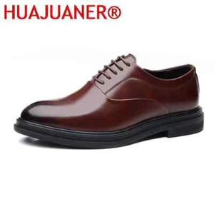 Spring Autumn Simple Large Size Men's Dress Shoes Pointed Height Increasing Men - Picture 1 of 26