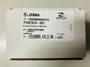 P1037974-001 - Zebra ZT220/230 Ethernet Print Serve 10/100 - NEW IN BOX - Afbeelding 1 van 2