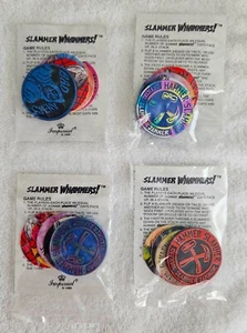 4 PACKS OF VINTAGE 1995 IMPERIAL SLAMMER WHAMMERS 4 SLAM CAPS 16 FLASH CAPS MIP - Picture 1 of 2