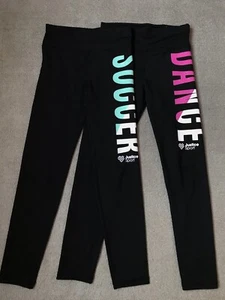 Justice Girl Dance Soccer Active Athletic Leggings Lot Size 10 - Picture 1 of 5