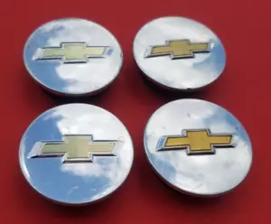 CHEVROLET IMPALA CRUZE VOLT HHR MALIBU EQUINOX (4) WHEEL HUB CAP CENTER SET C20 - Picture 1 of 8