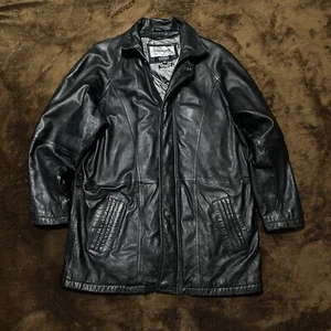 Wilson’s Pelle Studio 100% Black Leather Jacket *Thinsulate Thermal Insulation!* - Picture 1 of 7