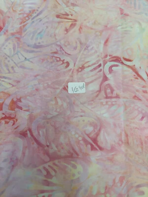 Batik Fabric Wilmington Prints 1/2 yd pink 1400-22239-653 - Image 1 of 2