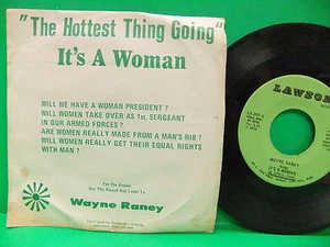 Wayne Raney It's A Woman / Wanda Raney It's A Man Split 7" 1970 PS 45 Lawson 207 - Picture 1 of 4