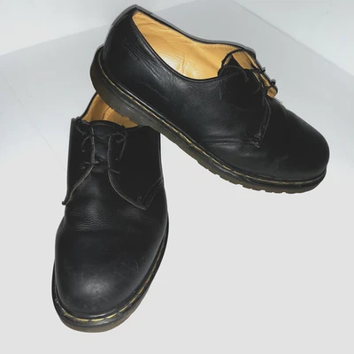 Dr. Martens England Leather Shoes Mens Sz 13 Low Lace Up Oxford Black G1461 Doc - Image 1 of 4