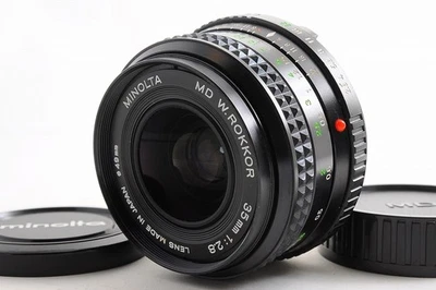 Lente gran angular Minolta MD W.Rokkor 35 mm F2,8 MF montaje MD EXCELENTE COMO NUEVO de Japón Foto 1 de 4