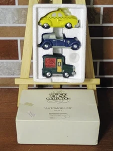Department 56 Heritage Village Collection Set Of 3 Automobiles 59641 Christmas - Picture 1 of 8