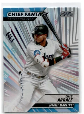 2024 Stadium Club #CFPRO-12 Luis Arraez Chief Fantasy Professionals Marlins - Image 1 of 2