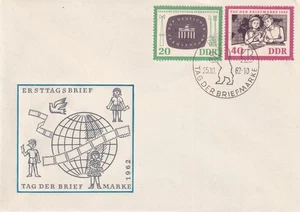 DDR FDC 923-4 SC 631-2 10 yrs German TV - Picture 1 of 1