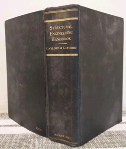 Structural Engineering Handbook ~ Gaylord & Gaylord ~ VTG HC hardcover 1968 Text - Picture 1 of 14