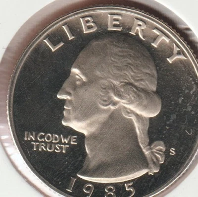 1985-S Washington PROOF US Quarter Dollar Collection Coin 🔥Black Friday Sale! - Image 1 of 2
