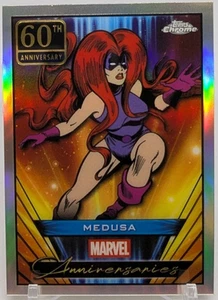 🔥2025 Topps Chrome Marvel Medusa Marvel Anniversary 60 Years Refractor #MA-5🔥 - Bild 1 von 3