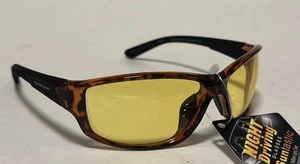 Nuevo NIGHT DRIVER Suntastic Protector Solar Lentes Amarillas Tortuga Conducción Nocturna - Imagen 1 de 7