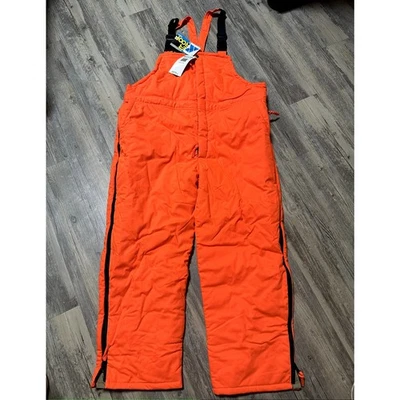 Vintage Gamehide Orange Hunting Insulated Bibs XL NWT RWH-28BC - Image 1 of 4