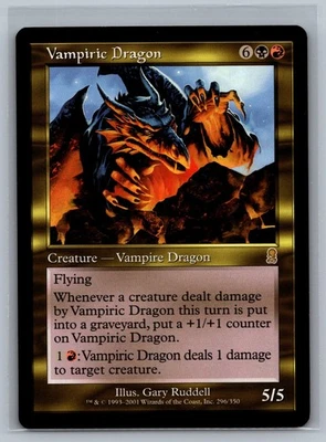Magic The Gathering Odyssey Vampiric Dragon #296/350 MTG TCG CCG - Image 1 of 2