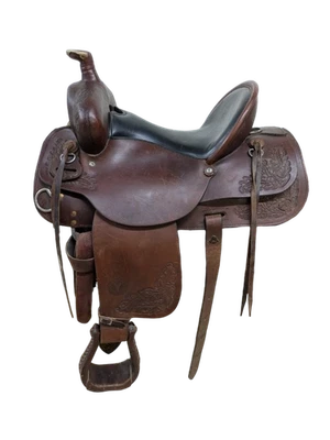 15.5 Inch Used Circle Y All Around Western Saddle 1038-10995 - Image 1 of 4