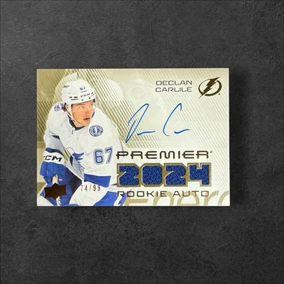 2024-25 Premier DECLAN CARLILE /99 Premier Rookie Auto Jersey #PRA-CA Tampa Bay - Image 1 of 2