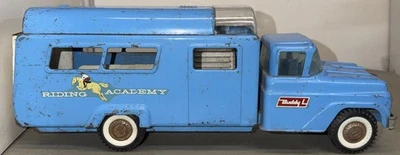 CAMINHÃO VINTAGE PRENSADO STEEL BUDDY L RIDING ACADEMY Azul - Imagem 1 de 4