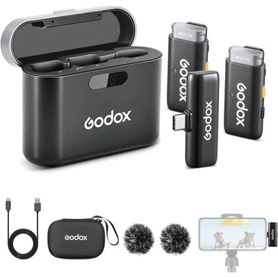 Godox microfono WES2 Kit2 Transmitter Receiver Wireless - Bild 1 von 4