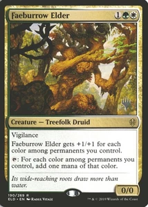 MTG Faeburrow Elder (190) *Non-Foil* Promo PW Stamp Throne of Eldraine MT/NM - Picture 1 of 2