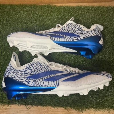 Size 17 Mens adidas ADIZERO ELECTRIC II Football Cleat Royal Blue/White IH8569 - Image 1 of 4