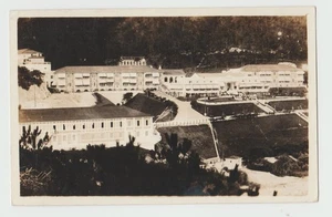 RPPC Hong Kong REPULSE BAY HOTEL HK B&W Bird's Eye View  Real Photo Postcard - Picture 1 of 2