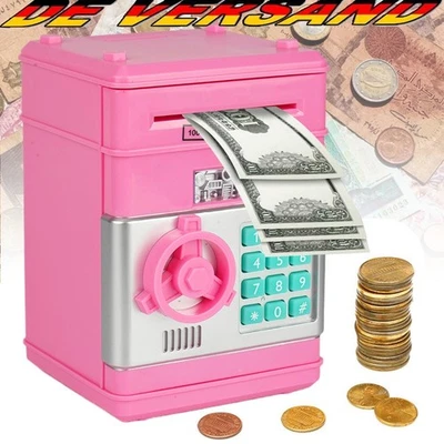Digitale Geldautomat Spardose ATM für Kinder Euro Münzen Sparschwein Sparbox - Bild 1 von 4