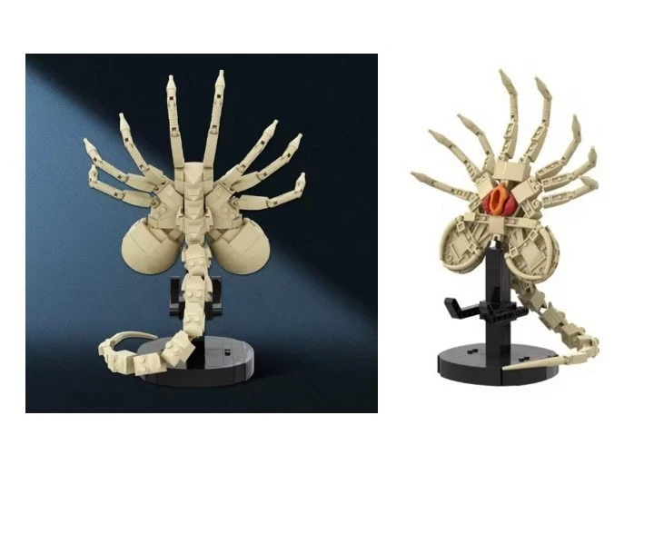 NOVO MOC Design ALIEN Conjunto de Blocos de Construção Alienígena FACEHUGGER Conjunto de Blocos Facehugger - Imagem 1 de 4