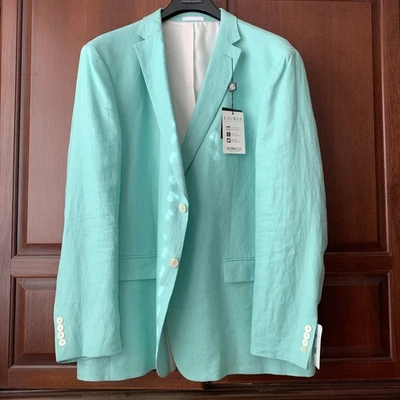 RALPH LAUREN LASSITER 100% LINEN BLAZER / SPORT JACKET / MEN SZ 50 LONG NWT $275 - Image 1 of 4