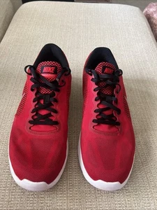 Nike Revolution 3 Red White Mens Size 9.5 Shoes Sneakers 819300-601 - Picture 1 of 7