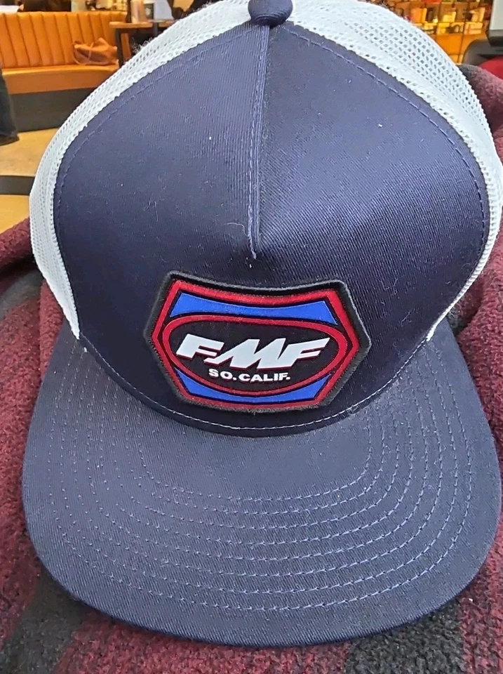 FMF United Snapback Hat Patch Logo Blue /White Cap One Size Fits Most Unused. - Image 1 of 4