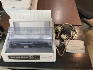 Okidata Microline 320 Turbo Matrix Printer GE7000A USB with Cables - Picture 1 of 5