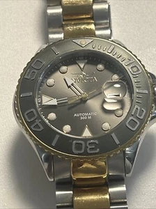 Herren INVICTA Uhr 300M Automatik 300m Tri Tone 2 Tone Ban Edelstahl Gold Grau - Bild 1 von 24